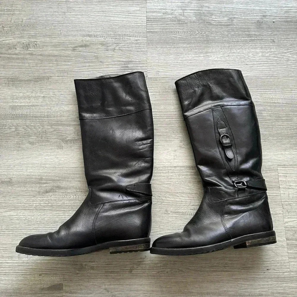 JOAN9DAVID HANDMADE IN ITALY Leather boots Sz 381/2 - Picture 3 of 5